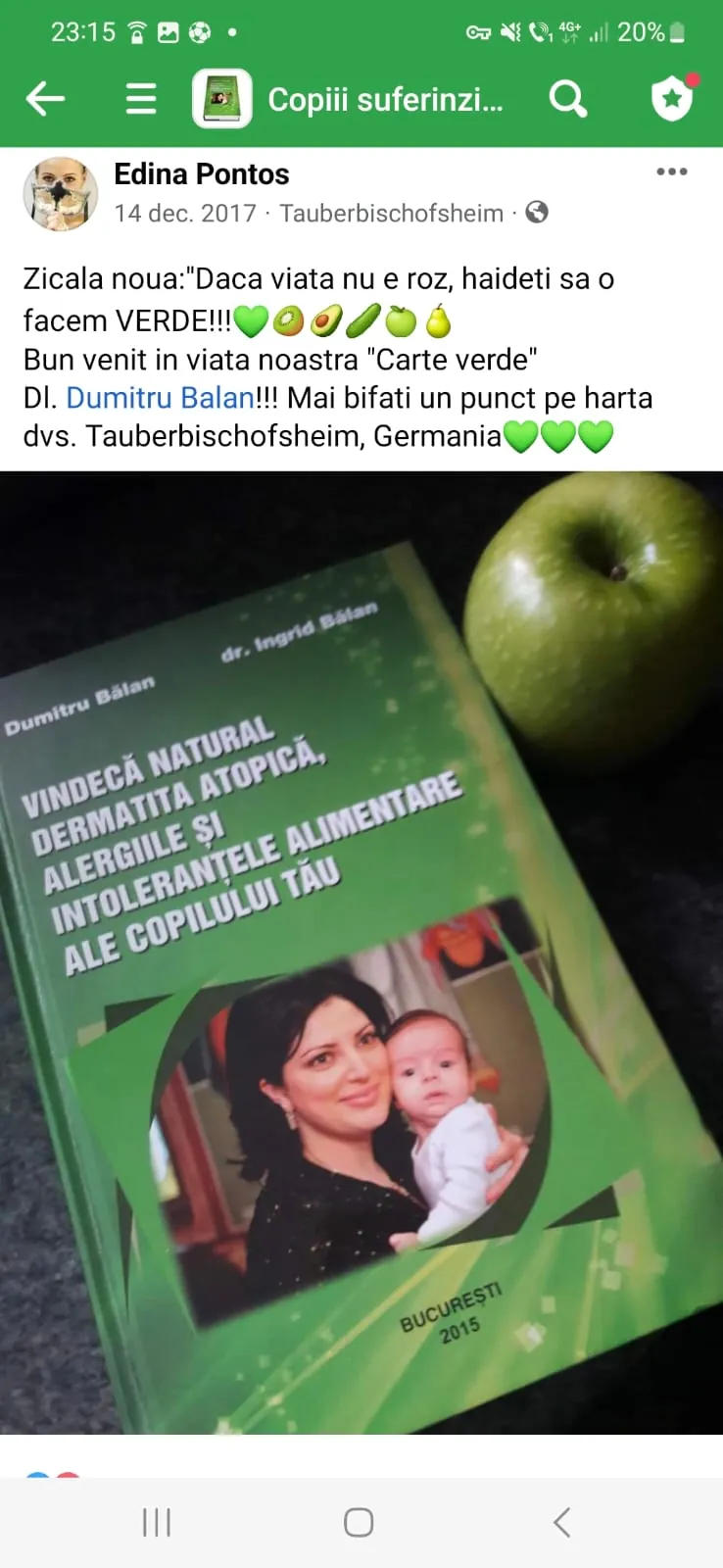 Mărturie din grupul de Facebook (captură 26)